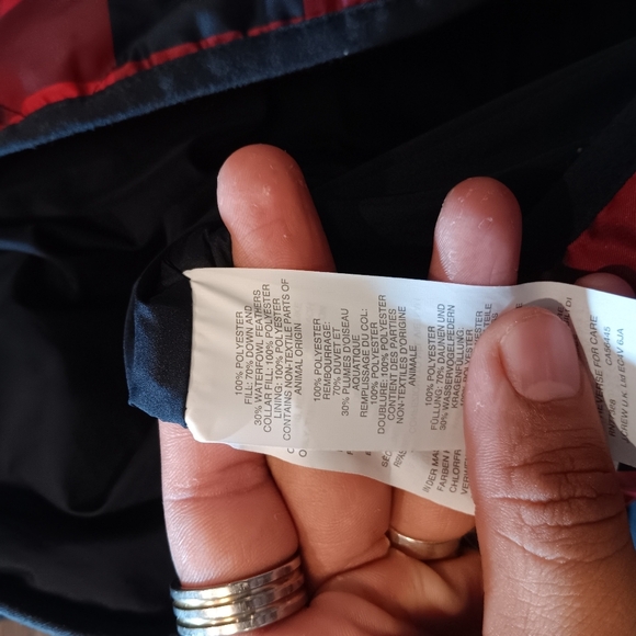 J. Crew Checkered Quilted Vest - Red and Navy Sz S - Picture 4 of 4